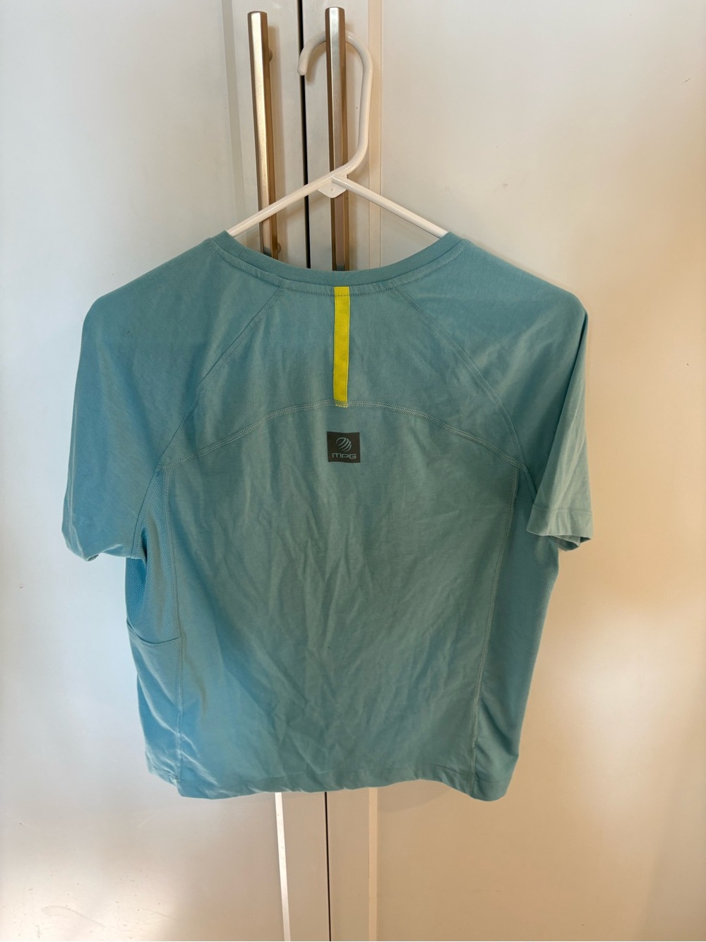 MPG Aqua Short-Sleeve Kids Active Tee with Yellow Accent